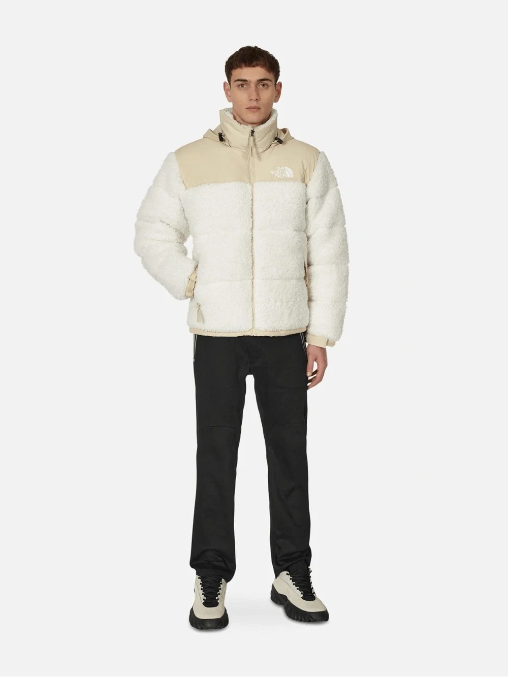 The North Face High Pile Nuptse Gardenia White/Gravel